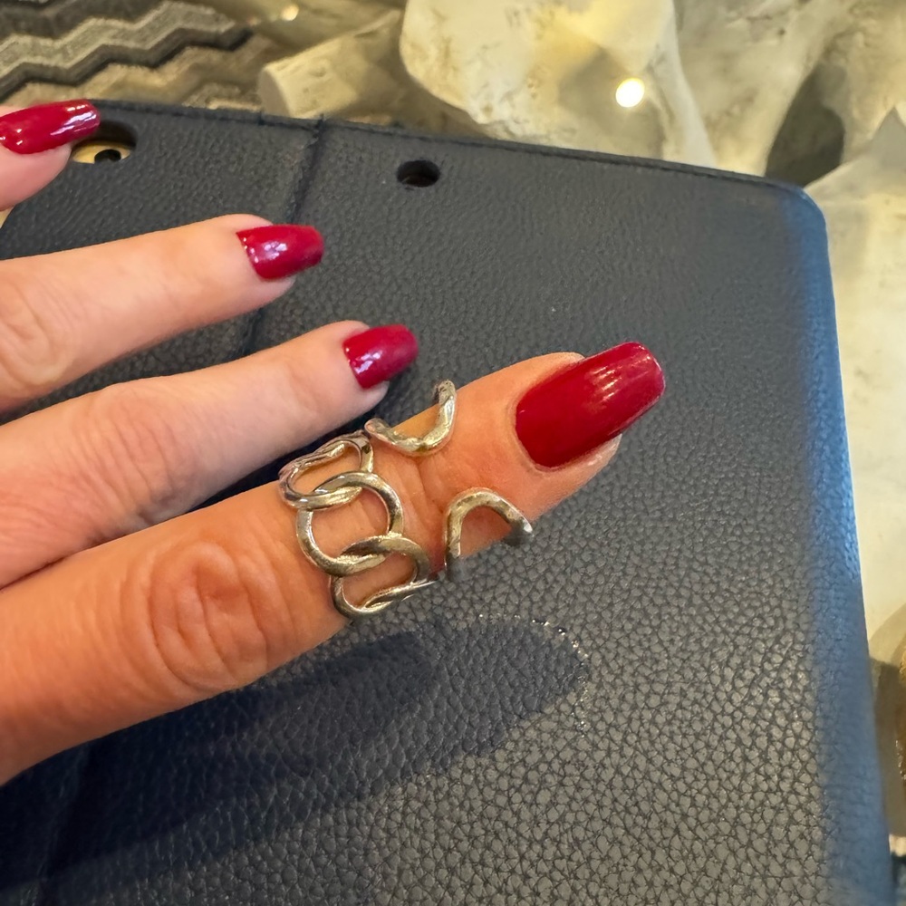 Silver Intertwined Ring - image 2